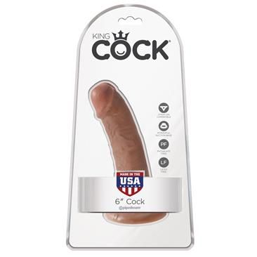 King Cock realistischer Dildo 6" Tan