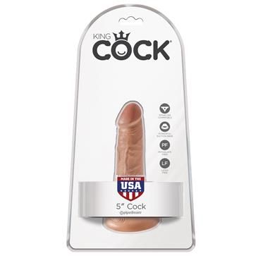 King Cock realistischer Dildo 5" Tan
