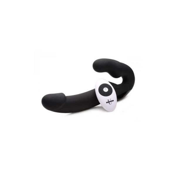 Strap U Urge vibrierendes Strapless-Strap-on (Schwarz)