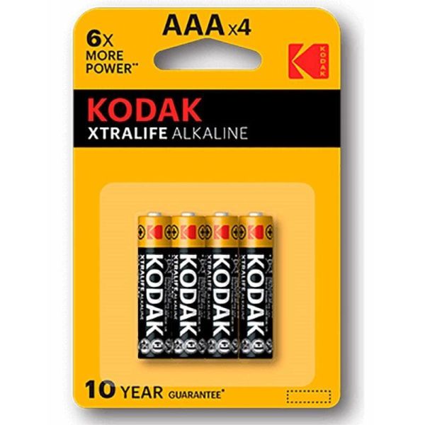 Kodak Xtralife Alkaline Batterie AAA LR3 Blister mit 4 Stück