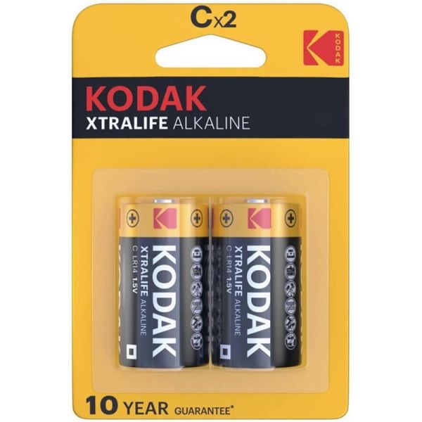Kodak Xtralife Alkaline Batterie C LR14 Blister mit 2 Stück