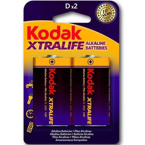 Kodak Xtralife Alkaline Battery D LR20 Blister mit 2 Stück