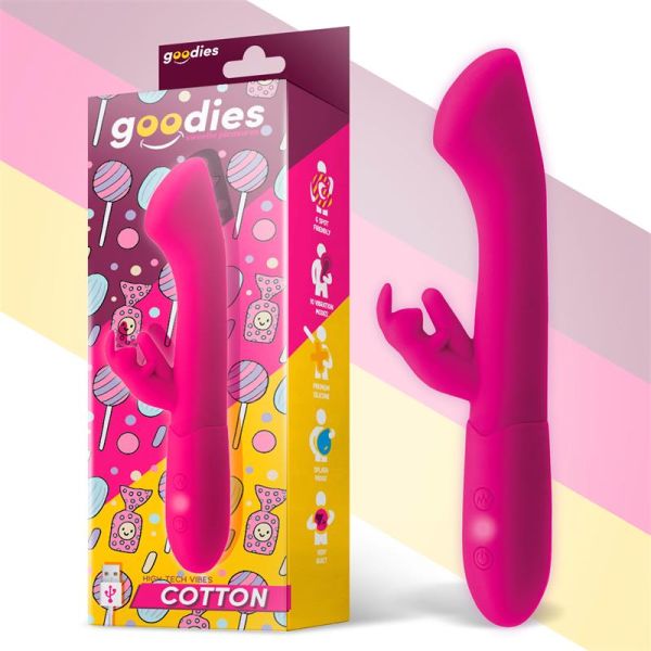 Goodies Cotton G-Punkt- und Rabbit-Vibrator (Fuchsia)