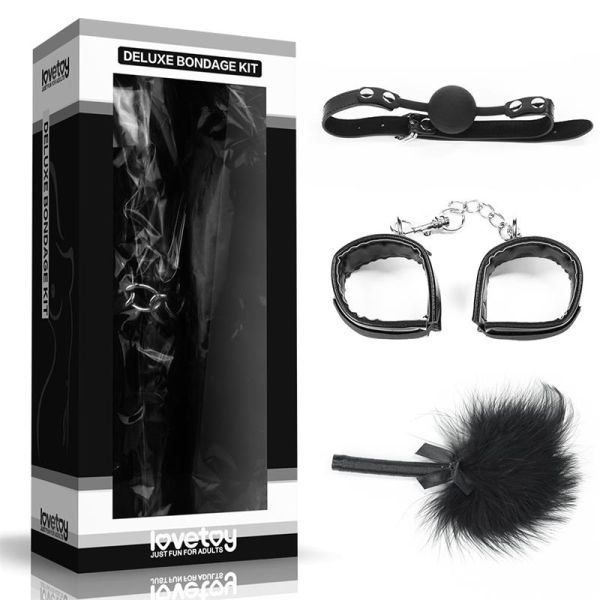 Lovetoy Bondage-Set Deluxe (Schwarz)