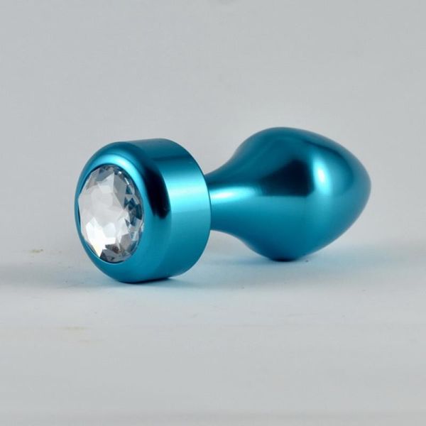 Lovetoy Analplug blaue Rose mit Stein
