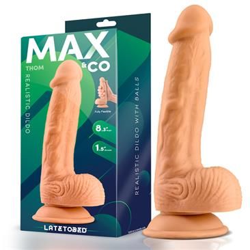 Max & Co Thom realistischer Dildo mit Hoden 8,3" hautfarben