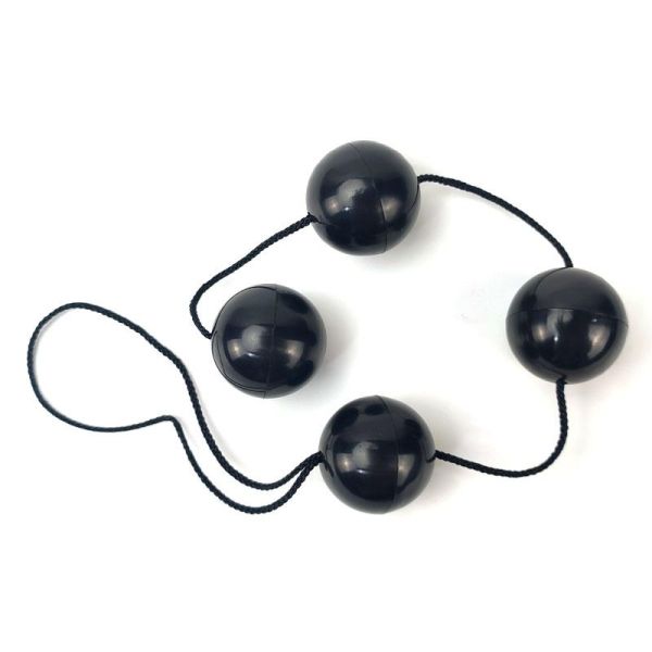A-Gusto Analkette mit 4 Kugeln (Schwarz)