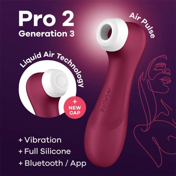 Satisfyer Pro 2 Generation 3 (Weinrot)