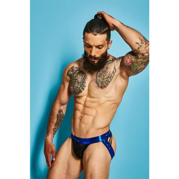 Cut4men C4M14 Desire Jockstrap Blau Kunstleder
