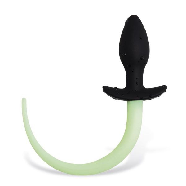 IntoYou Glow in the Dark Analplug mit Hundeschwanz