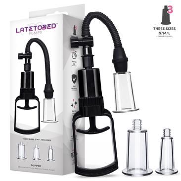LateToBed Dupper Klitoris- und Nippelpumpe mit 3 Cups