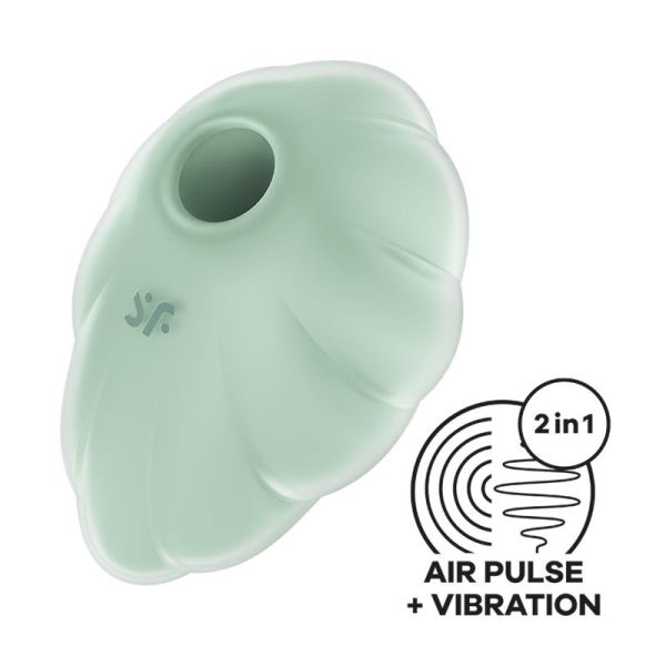 Satisfyer Cloud Dancer Klitoris-Sauger und Vibrator Mint