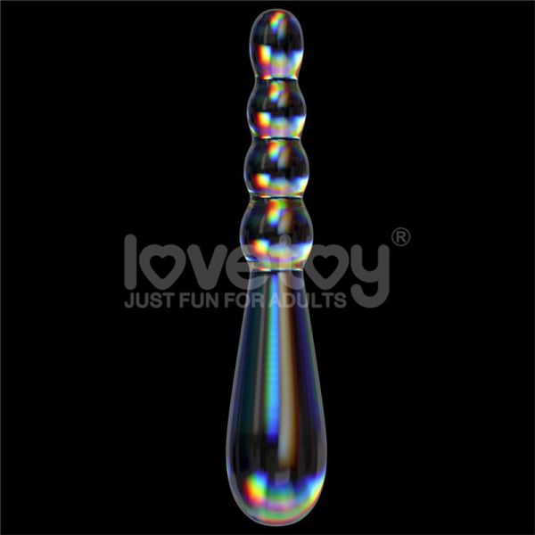 Lovetoy Twilight Gleam Glasdildo Rising Ripples 19 cm