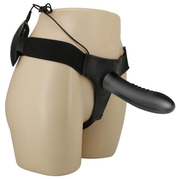Pretty Love Myron Strap-on mit vibrierendem Dildo 7,2"