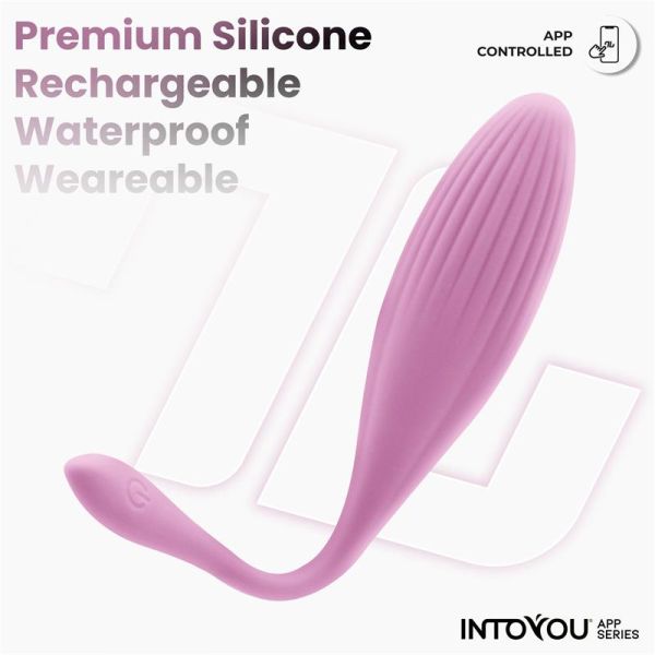 IntoYou Vibro-Ei mit rotierenden Perlen und App