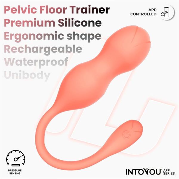 IntoYou Kyra Beckenbodentrainer mit Drucksensor (Koralle)