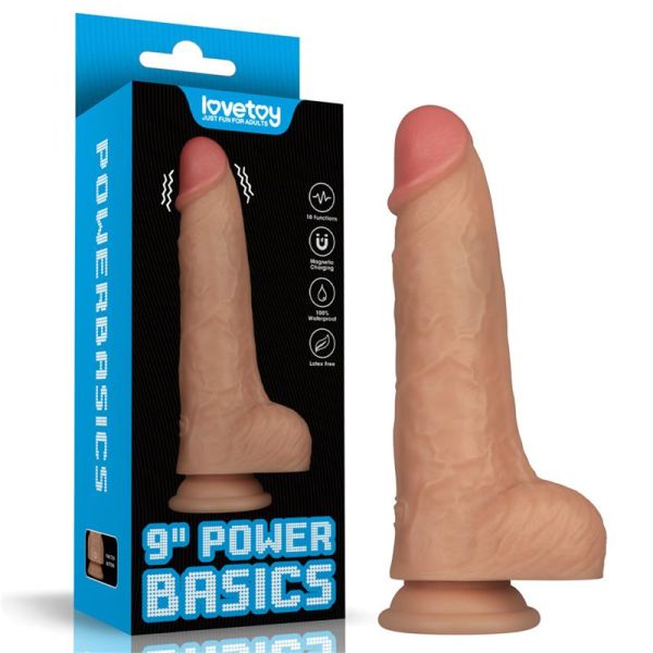 Lovetoy Power Basics Vibrationsdildo 9"