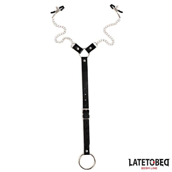 LateToBed Nippelklemmen mit verstellbarem Band