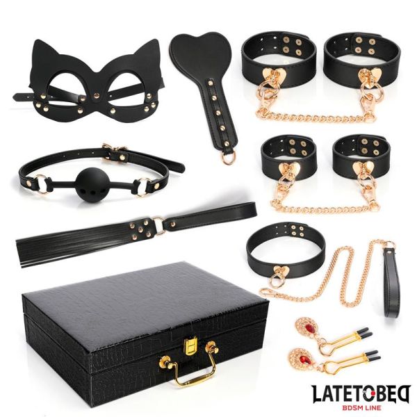 LateToBed 8-teiliges Bondage-Set mit Koffer