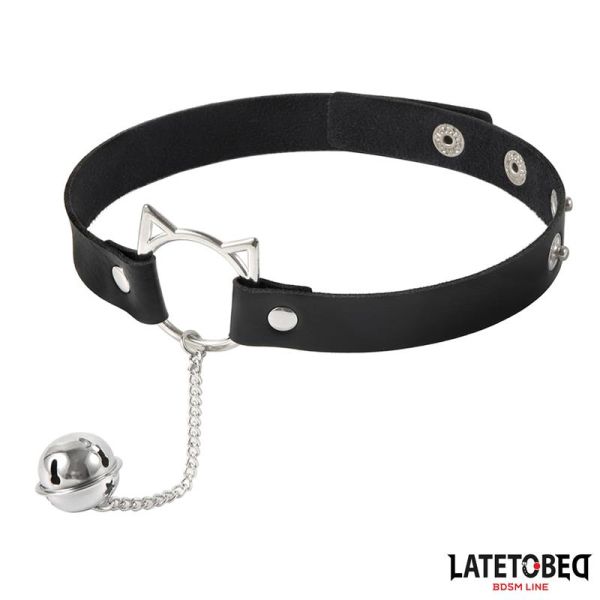 LateToBed Choker mit Katzenmützen-Reifen und Glocke
