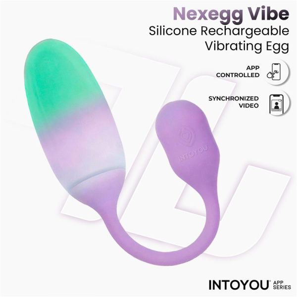 IntoYou NexEgg Vibro-Ei mit doppelter Silikonschicht und App