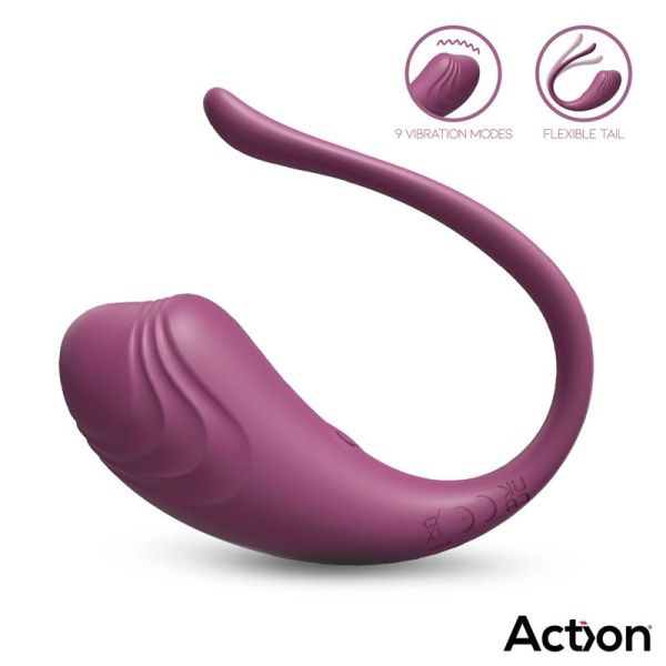 Action Luvia vibrierendes lila Ei mit Fernbedienung