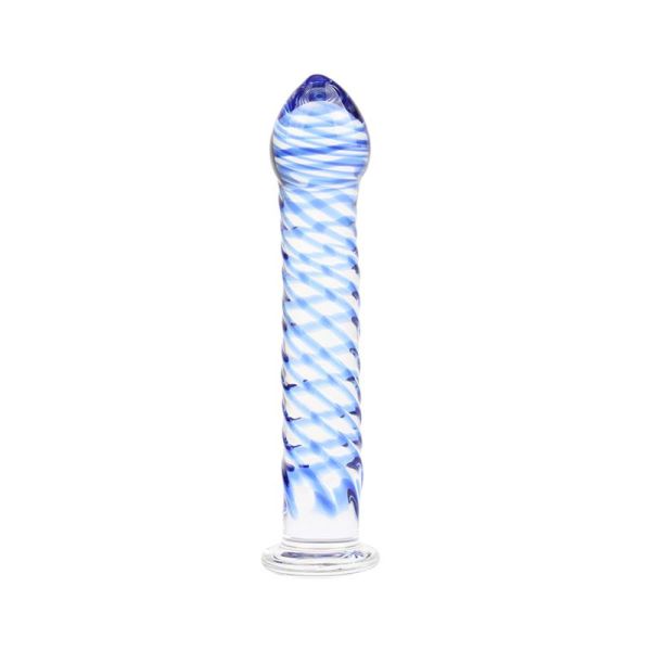 Chisa Twisted Lover gedrehter Glasdildo 7,1"