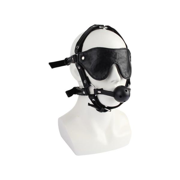 Chisa Kopf-Harness mit Knebel und Augenbinde