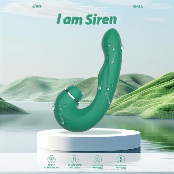 Chisa Siren Vibe Klitoris-Sauger mit Druckwellen und Klopf-Vibrator