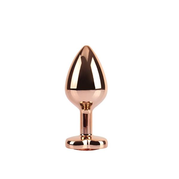 Chisa Rose Gold Heart Analplug Größe M