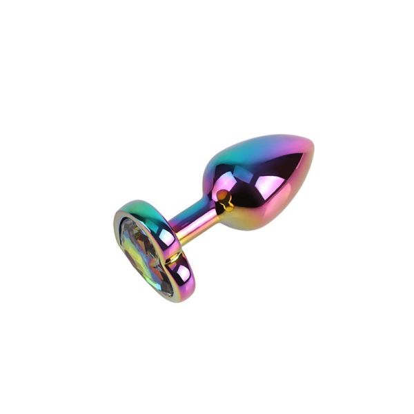 Chisa Rainbow Heart Analplug Größe S