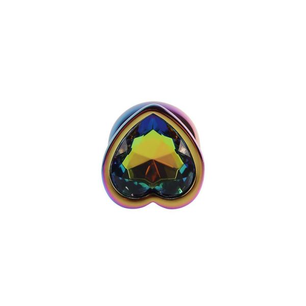Chisa Rainbow Heart Analplug Größe M
