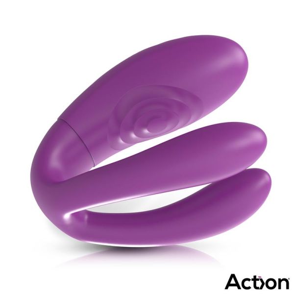 Action Twinx vibrierender und klopfender Paarvibrator mit Fernbedienung