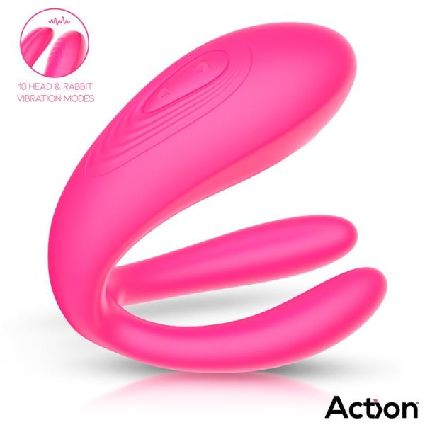 Action Karen verstellbarer Paarvibrator mit Fernbedienung
