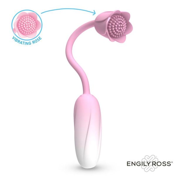 Engily Ross Florae Vibro-Ei mit Rosenstimulator und Fernbedienung