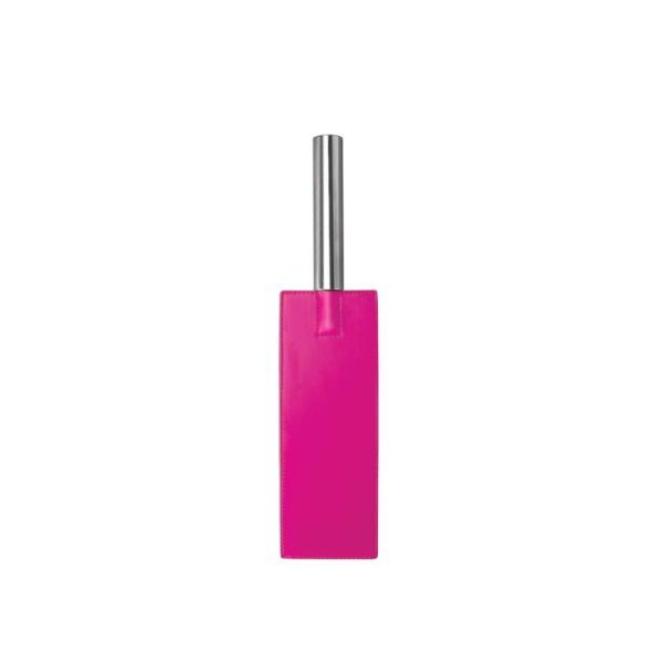 OUCH! Leder-Paddle mit Schlitzen (Rosa)